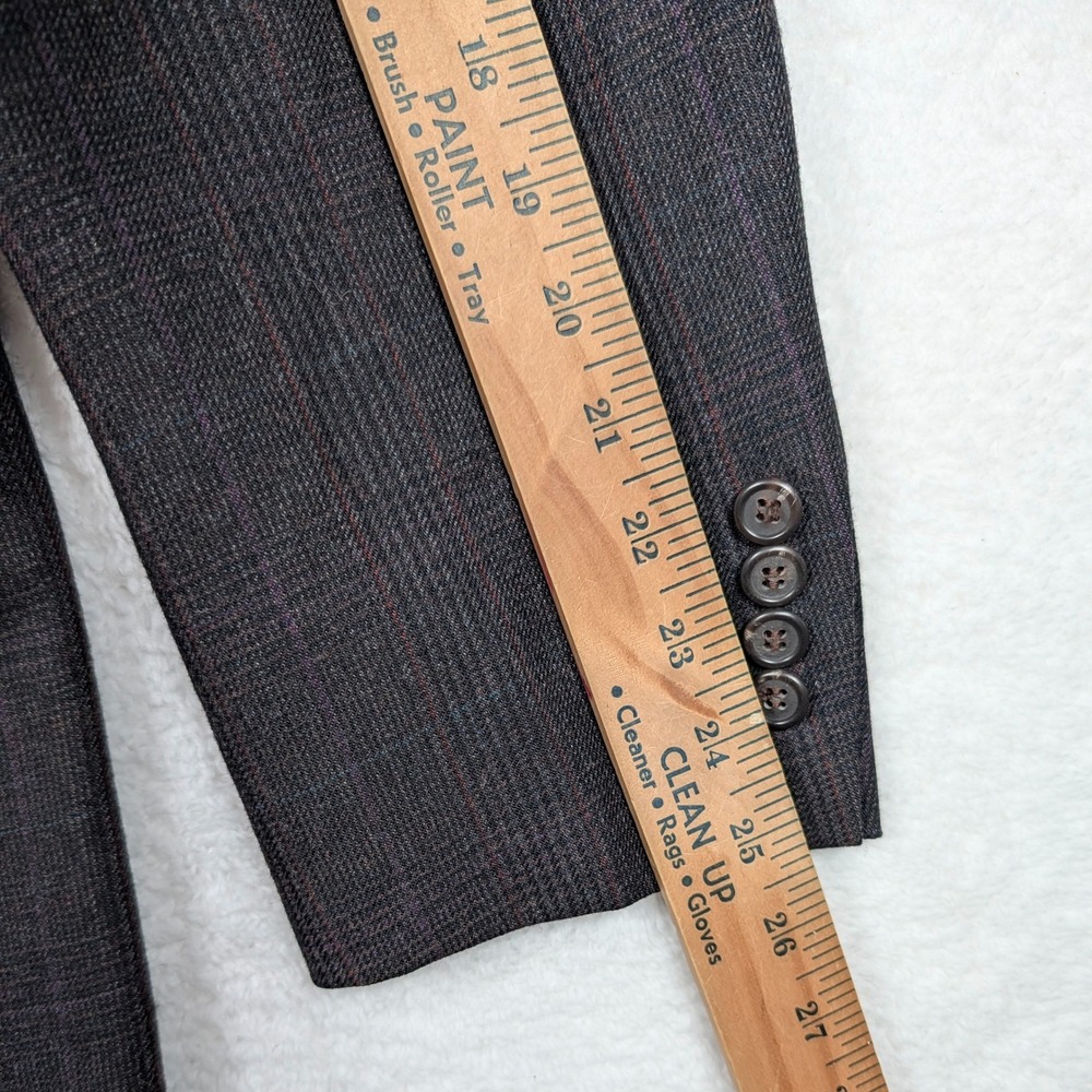 Vintage Polo University Club Ralph Lauren Blazer Mens 42R Glen Plaid Wool USA - Picture 9 of 11